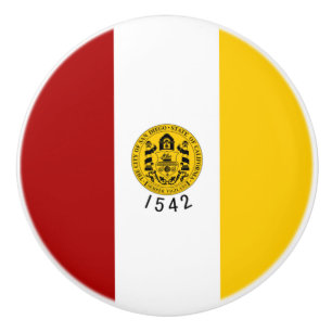 City Flag of San Diego (California) Ceramic Knob