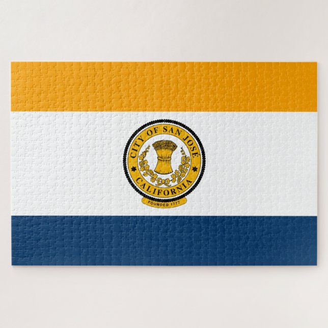City Flag of San José (California) Jigsaw Puzzle (Horizontal)