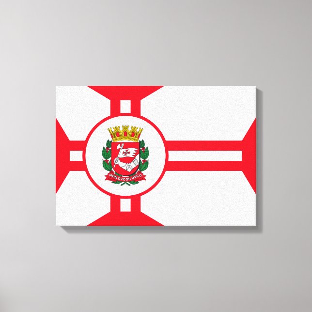 City Flag of São Paulo Canvas Print (Front)