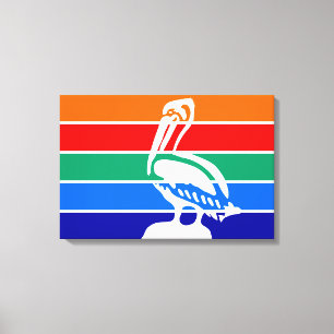 City Flag of St. Petersburg (Florida) Canvas Print