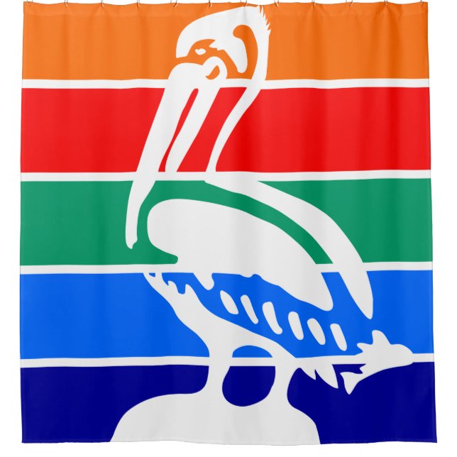 City Flag of St. Petersburg (Florida) Shower Curtain (Front)