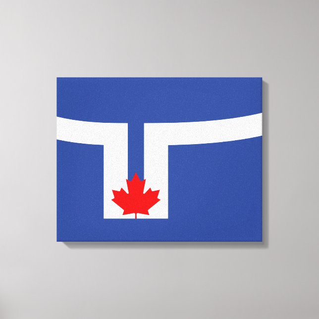 City Flag of Toronto (Canada) Canvas Print (Front)