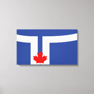 City Flag of Toronto (Canada) Canvas Print