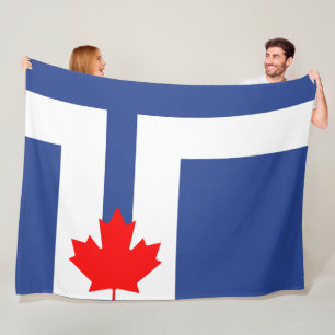 City Flag of Toronto (Canada) Fleece Blanket