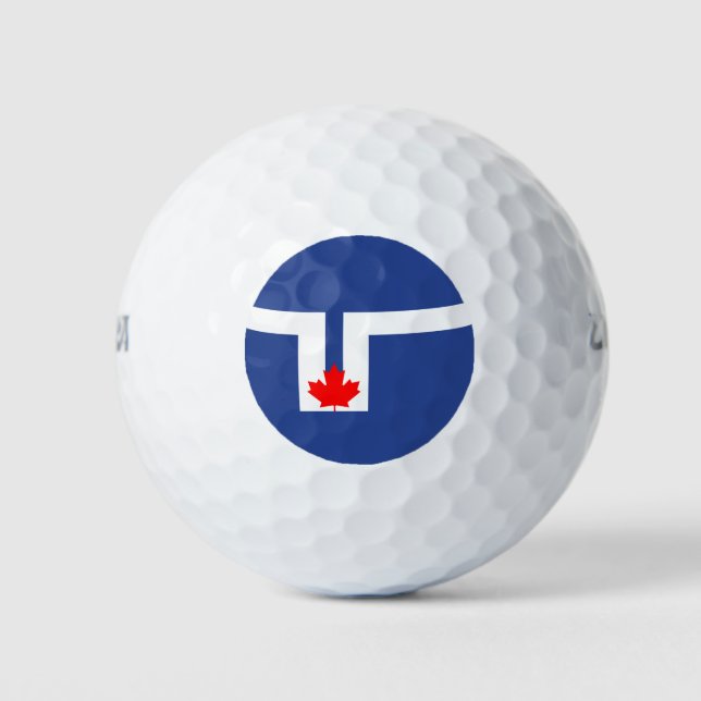 City Flag of Toronto (Canada) Golf Balls (Front)