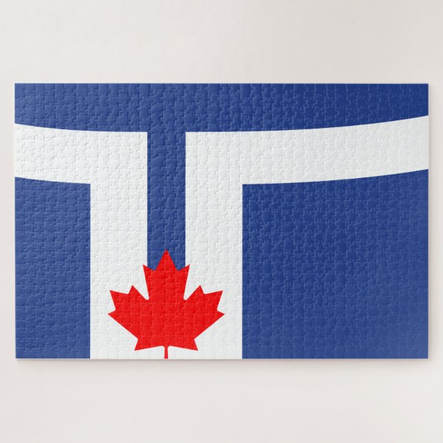 City Flag of Toronto (Canada) Jigsaw Puzzle (Horizontal)