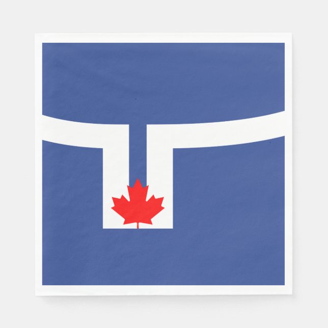 City Flag of Toronto (Canada) Napkin (Front)