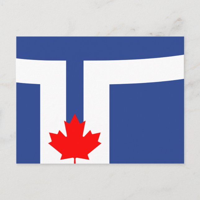 City Flag of Toronto (Canada) Postcard (Front)