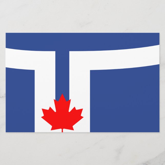 City Flag of Toronto (Canada) Stationery (Front)