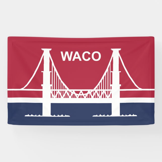 City Flag of Waco (Texas, USA) Banner (Horizontal)
