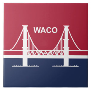 City Flag of Waco (Texas, USA) Tile
