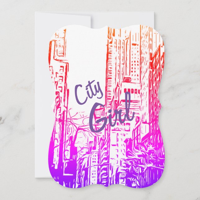 City girl card (Front)