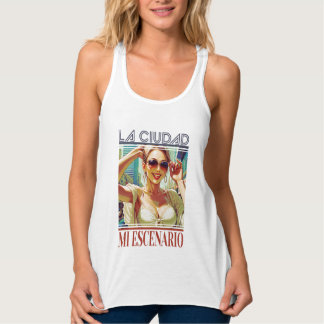 City girl printing singlet