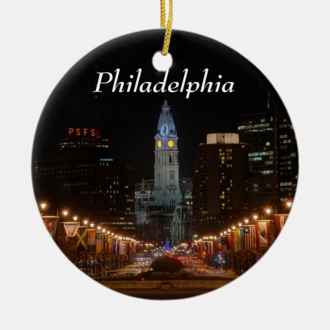City Hall Ceramic Tree Decoration (Front)
