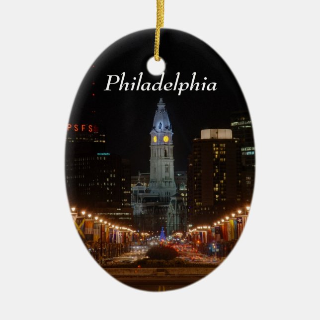 City Hall Ceramic Tree Decoration (Front)