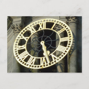 City Hall Clock. Cardiff, Wales, UK Postcard