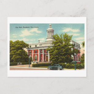 City Hall in Plainfield, New Jersey, Vintage Postcard