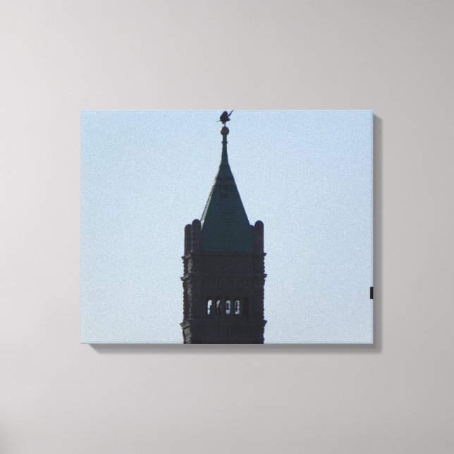 CITY HALL IN THE SHADOWS WRAPPED CANVAS PRINT (Front)