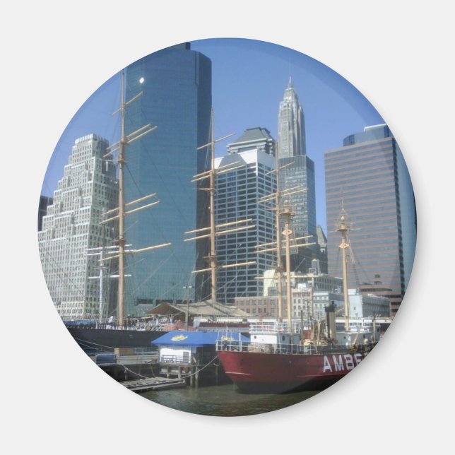 City Harbour Boats Magnet (Front)