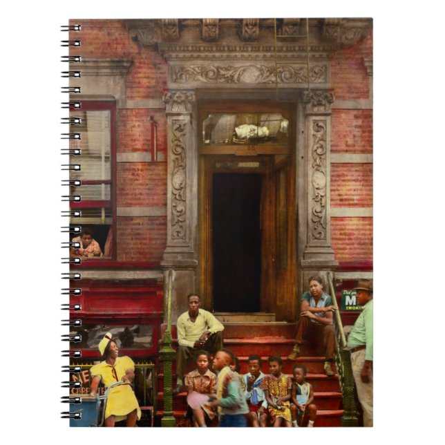 City - Harlem NY - Stoop life 1935 Notebook (Front)