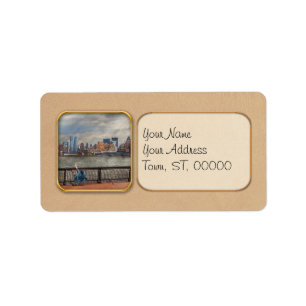 City - Hoboken, NJ - Fishing - The good life Label