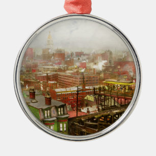 City - I can see my house from here 1915 Metal Tree Decoration
