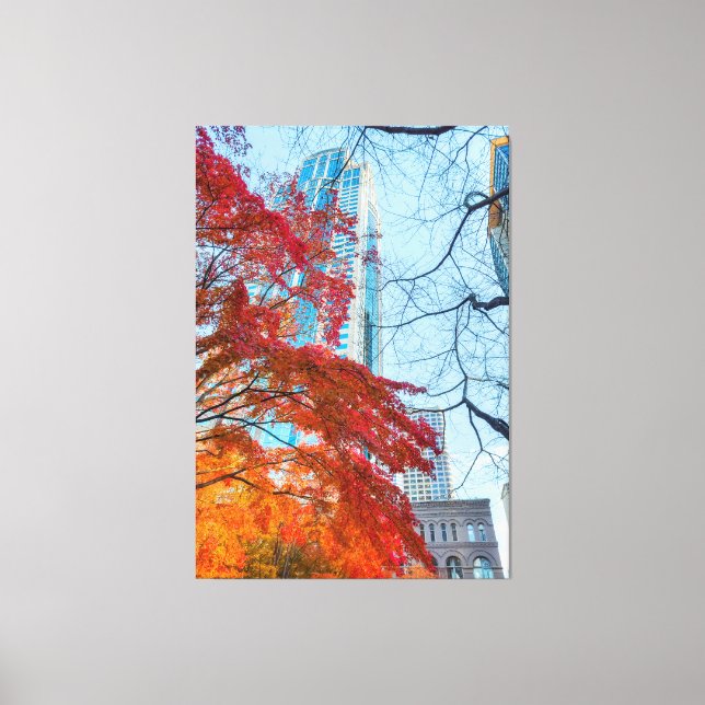 City in Autumn Canvas Print (Front)