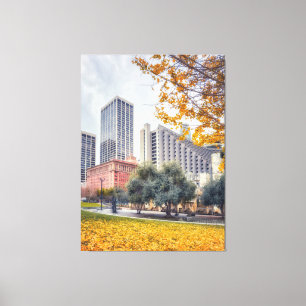 City in Autumn Canvas Print