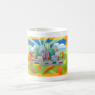 City In Autumn Coffee Mug