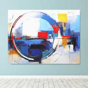 City in Pastel Tones - Impressão em Tela Canvas Print