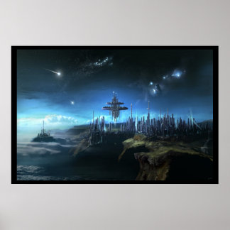 City In The Clouds Poster