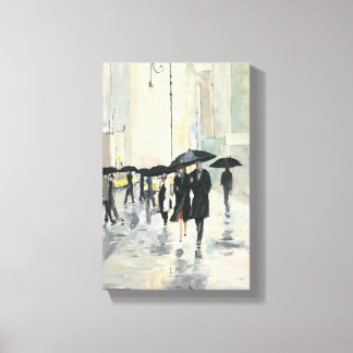 City in the Rain Canvas Print