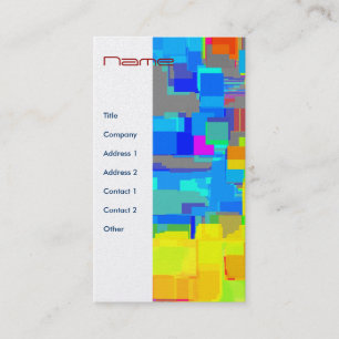 "City in the Sky"  Geometric Art Business Card