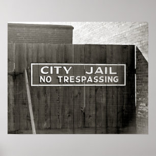 City Jail, 1939. Vintage Photo Poster