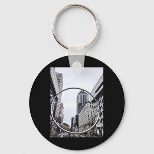 City Landscape Montreal Sticker Key Ring