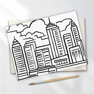 City Landscape Postcard