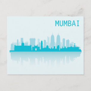 City Landscape Skyline   Mumbai, India Postcard