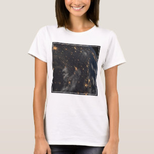 City Lights At Night On Planet Earth T-Shirt