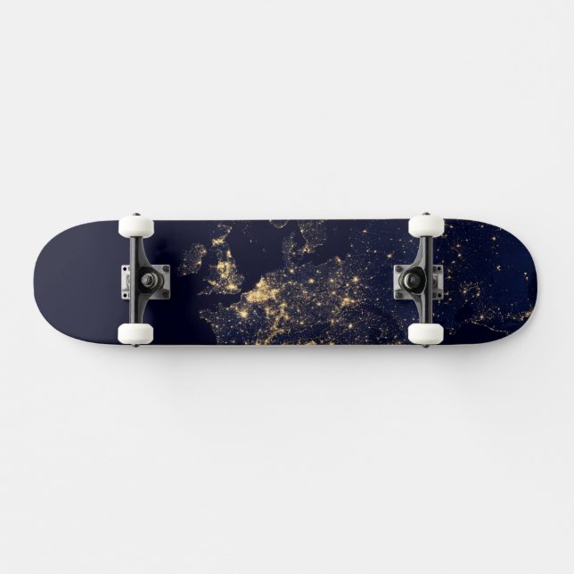 City Lights In Several European And Nordic Cities. Skateboard (Horz)