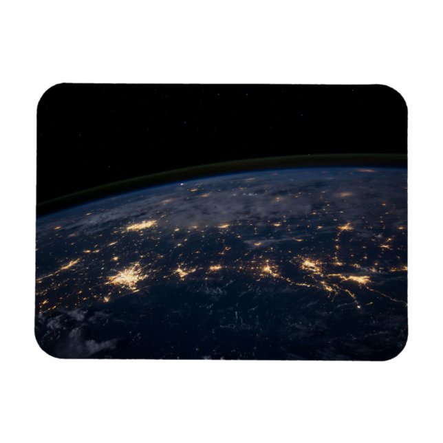 City Lights Of The Southern United States. Magnet (Horizontal)