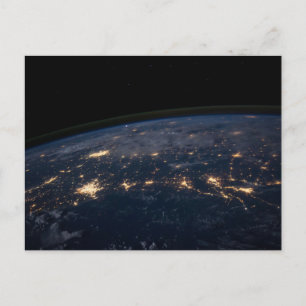 City Lights Of The Southern United States. Postcard