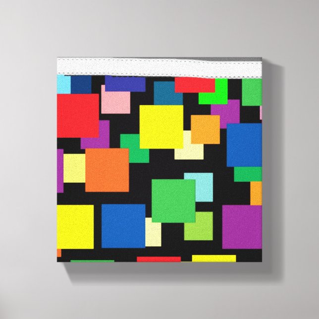 City Lights Stretched Canvas Print (Front)