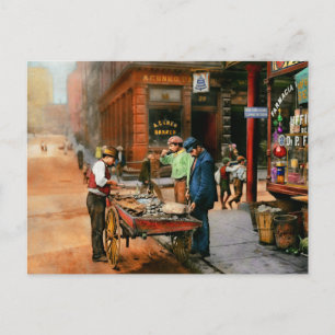 City - Little Italy NY - Mussel Man 1900 Postcard