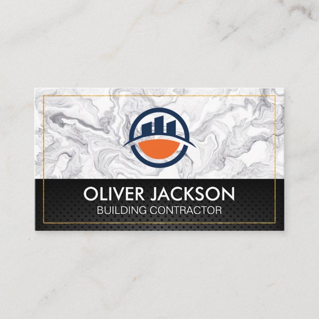 City Logo | Simple Clean Business Card (Front)