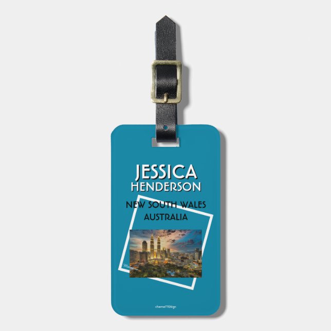 City LT07-0426 Luggage Tag (Front Vertical)