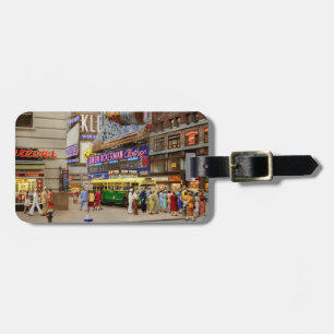 City - Manhattan, NY -  43rd and Broadway 1952 Luggage Tag