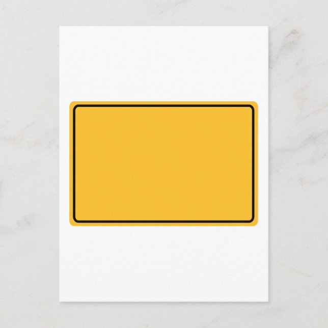 city map for your own text postcard (Front)