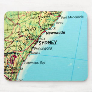 City Map of Sydney in Australia Mouse Pad