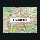 CITY MAP POSTCARDS ♥ Frankfurt<br><div class="desc">Frankfurt city map</div>