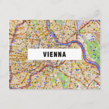 CITY MAP POSTCARDS ♥ Vienna